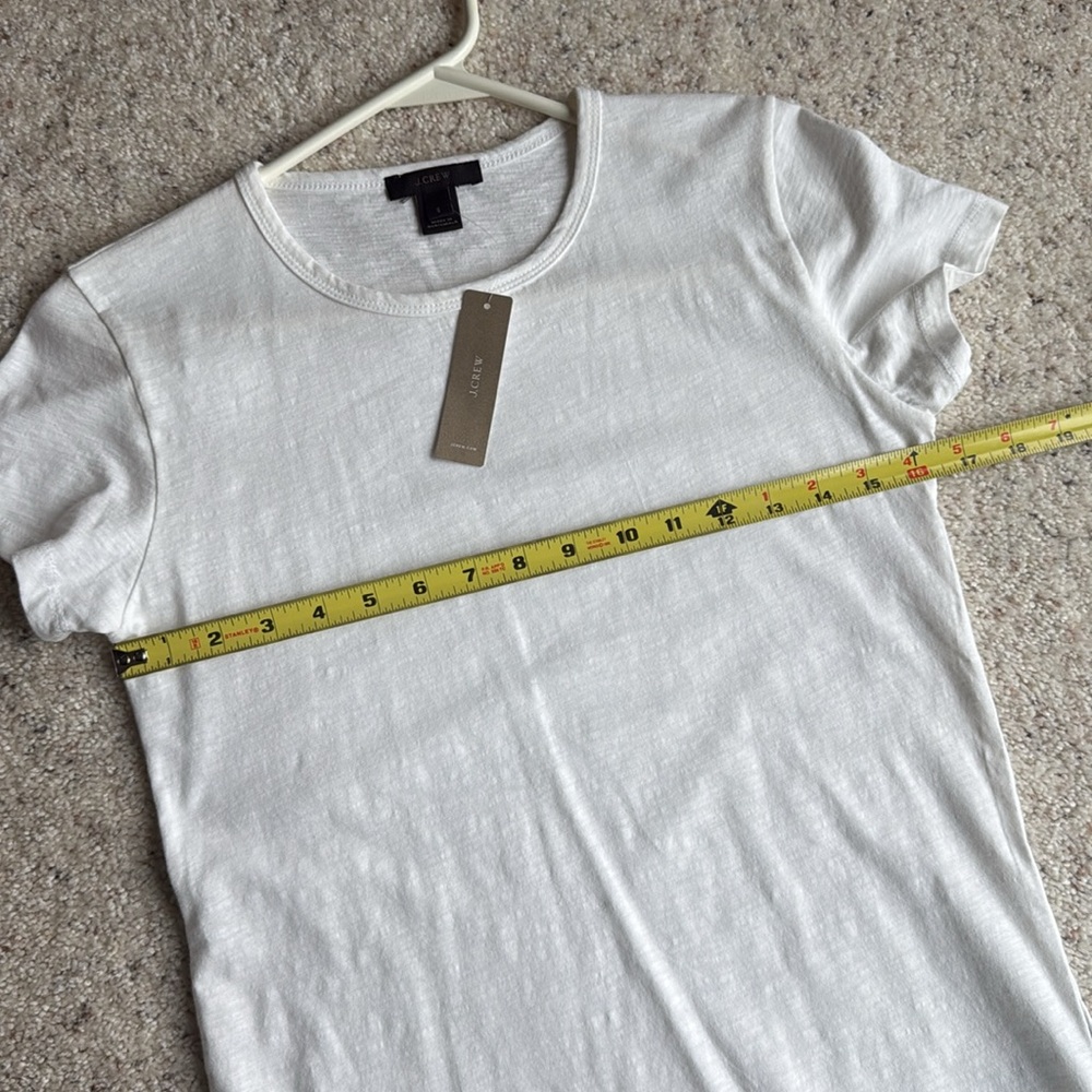 🆕J CREW White Tee - Picture 12 of 13